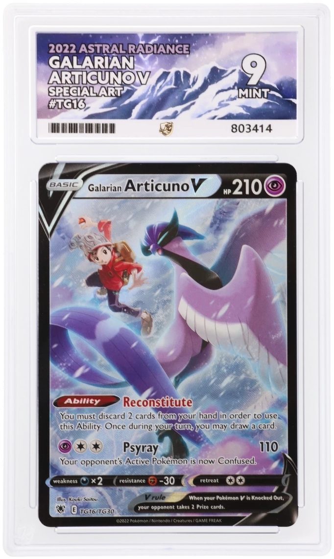 GALARIAN ARTICUNO V TG16/TG30 SPECIAL ART ASTRAL RADIANCE ACE 9
