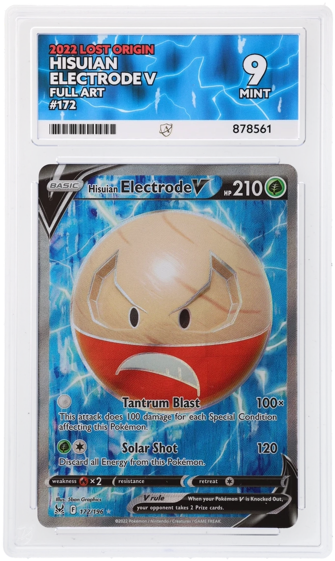 HISUIAN ELECTRODE V FULL ART 172/196 LOST ORIGIN ACE 9