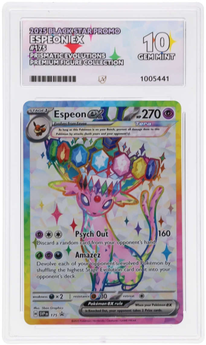 Espeon ex - Black Star Promo - 175 - Prismatic Evolutions Premium Figure Collection ACE 10