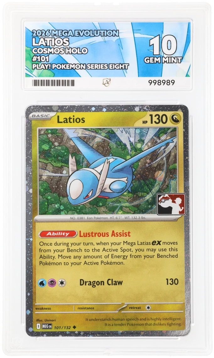 Latios - Mega Evolution - 101/132 - Cosmos Holo - Play! Pokemon Series Eight ACE 10