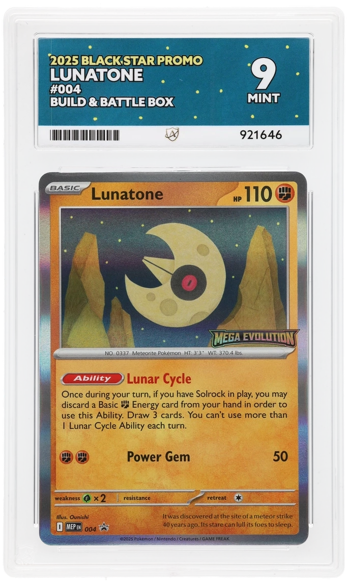 Lunatone - Black Star Promo - 004 - Build & Battle Box MEGA EVOLUTION ACE 9